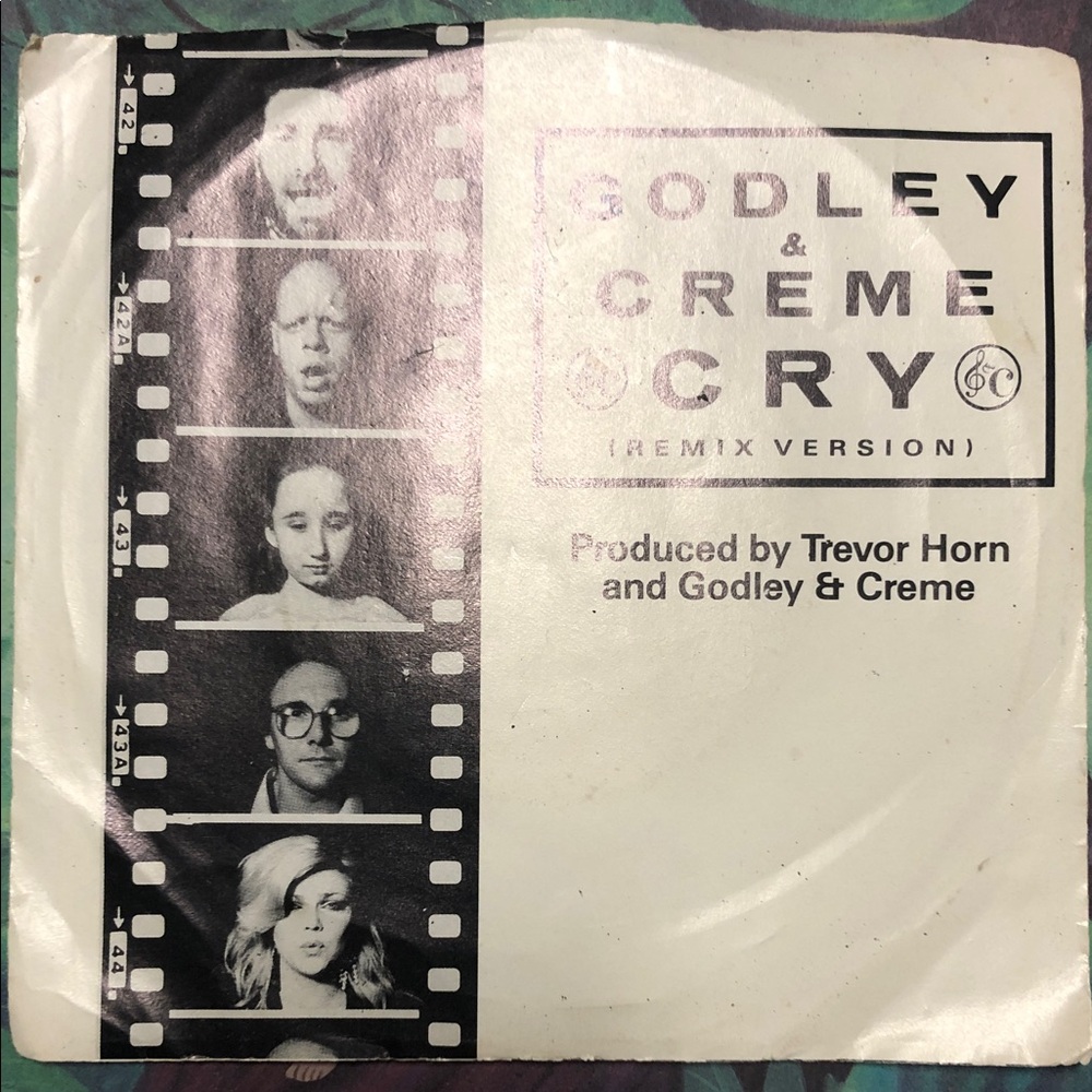 Godley & Creme Vinyl 45 Record Cry/Love Bombs ‘85